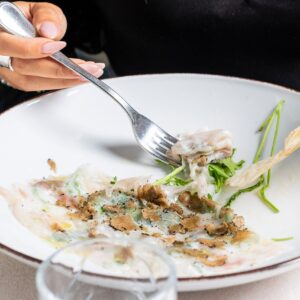 Carpaccio di Spigola e Tartufo Nero