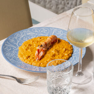 Risotto alla crema di scampi