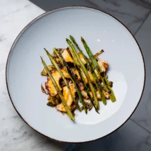 Polpo Arrosticciato con Carciofi e Asparagi alla Griglia